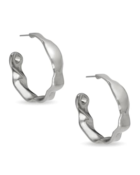 Holland Vintage Silver Hoop Earrings
