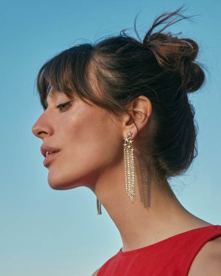 Cassidy Gold Statement Earrings