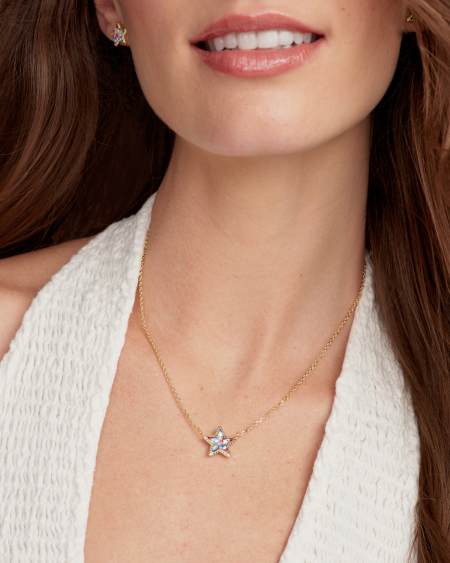 Cassidy Gold Short Pendant Necklace