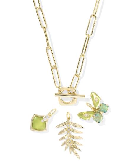 Bianca Butterfly Gold Charm Necklace