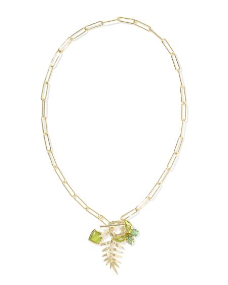 Bianca Butterfly Gold Charm Necklace