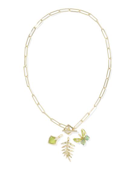 Bianca Butterfly Gold Charm Necklace