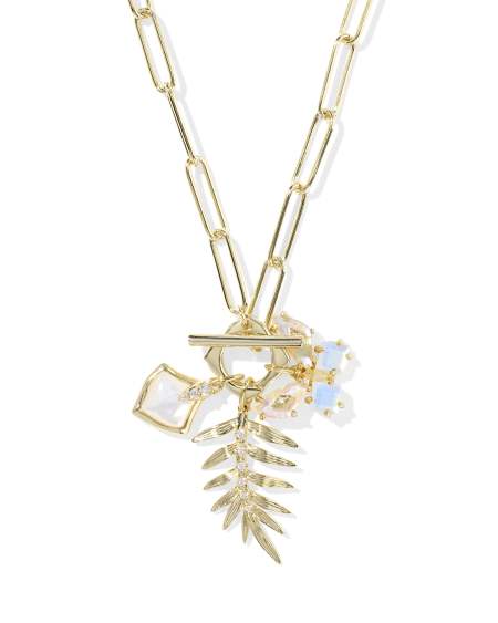 Bianca Butterfly Gold Charm Necklace