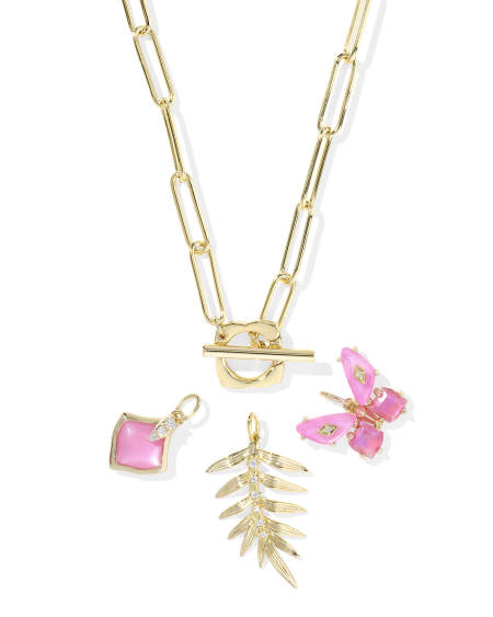 Bianca Butterfly Gold Charm Necklace