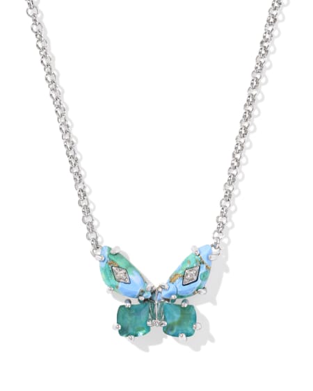 Bianca Butterfly Short Pendant Necklace