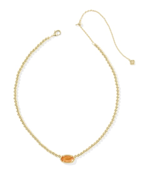 Elisa Gold Beaded Necklace
