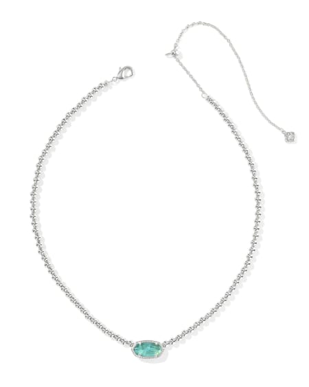 Elisa Silver Beaded Necklace
