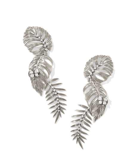 Kayla Vintage Silver Convertible Statement Earrings