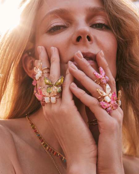 Bianca Butterfly Cocktail Ring