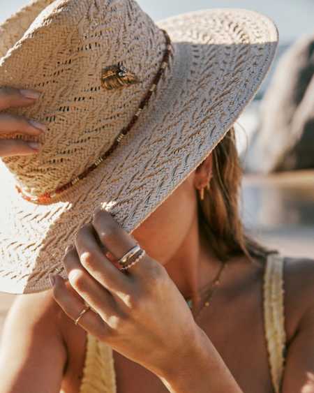 Kayla Vintage Gold Statement Hat Pin