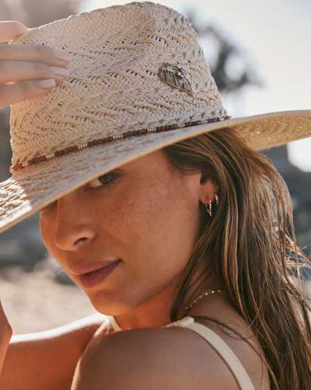 Kayla Vintage Gold Statement Hat Pin