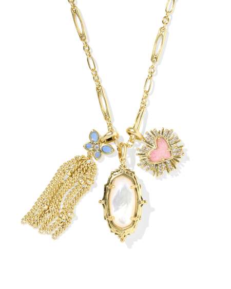 Dolly Parton x Kendra Scott Ari Heart Gold Butterfly Charm Necklace