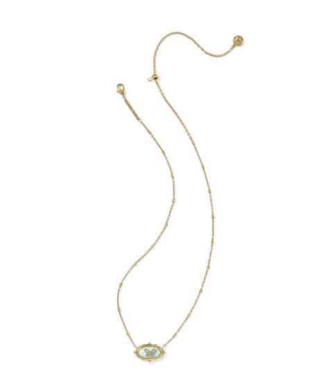 Dolly Parton x Kendra Scott Elisa Butterfly Vintage Gold Short Pendant Necklace