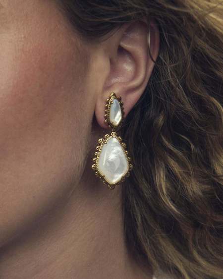 Ellery Vintage Gold Statement Earrings