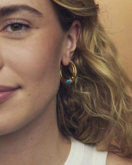 Noble Horseshoe Hoop Earrings