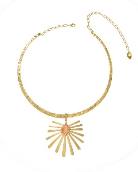 Starla Vintage Gold Collar Necklace