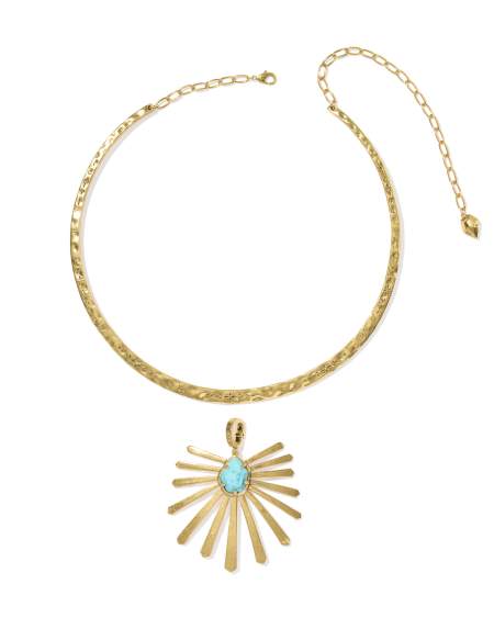 Starla Vintage Gold Collar Necklace
