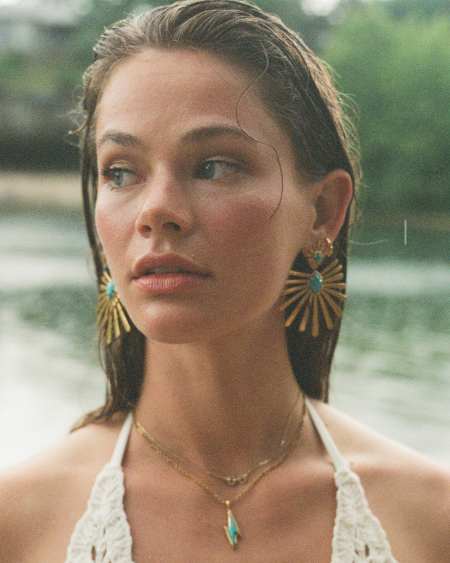 Starla Vintage Gold Statement Earrings