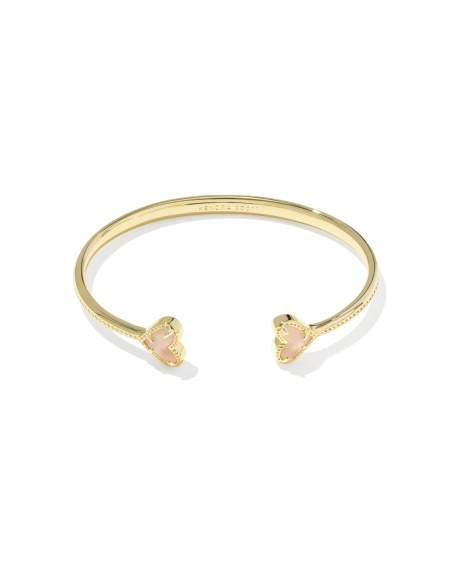 Framed Ari Heart Gold Cuff Bracelet