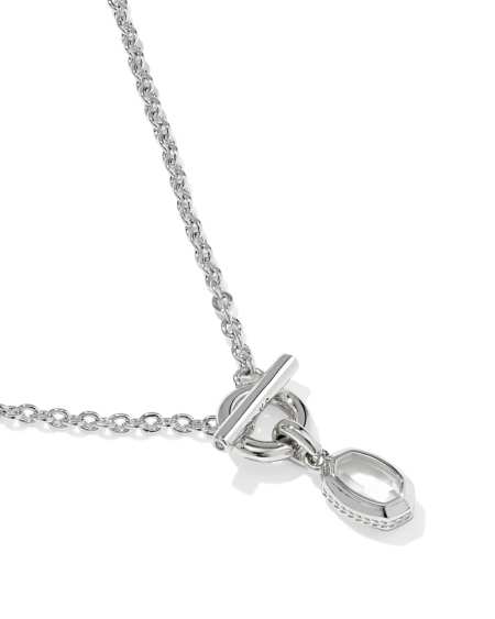 Mini Elisa Silver Toggle Short Pendant Necklace