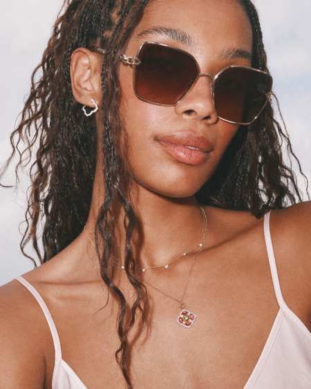 Audrey Strand Necklace in White Diamond