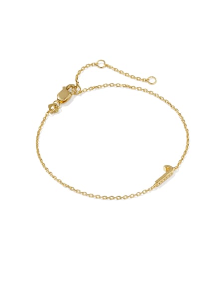 Letter J 18k Gold Vermeil Initial Bracelet