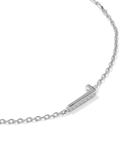 Letter L Sterling Silver Initial Bracelet