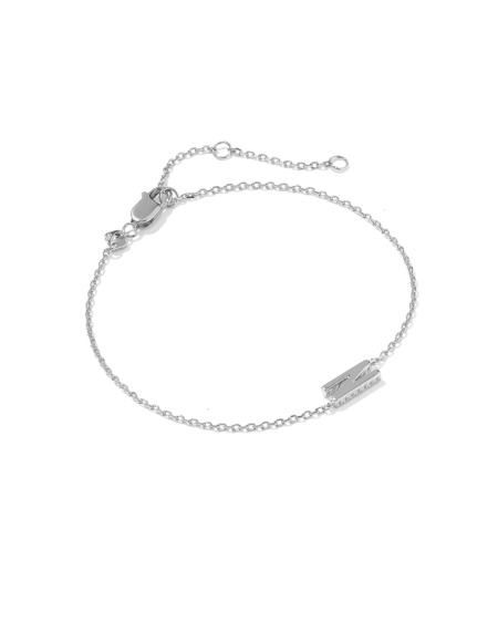 Letter N Sterling Silver Initial Bracelet