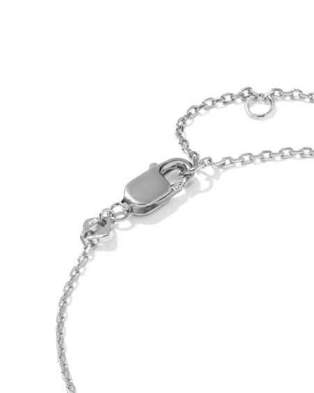 Letter R Sterling Silver Initial Bracelet