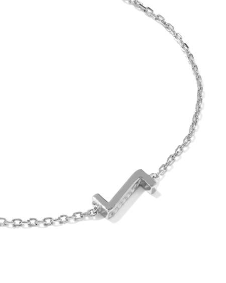Letter Z Sterling Silver Initial Bracelet
