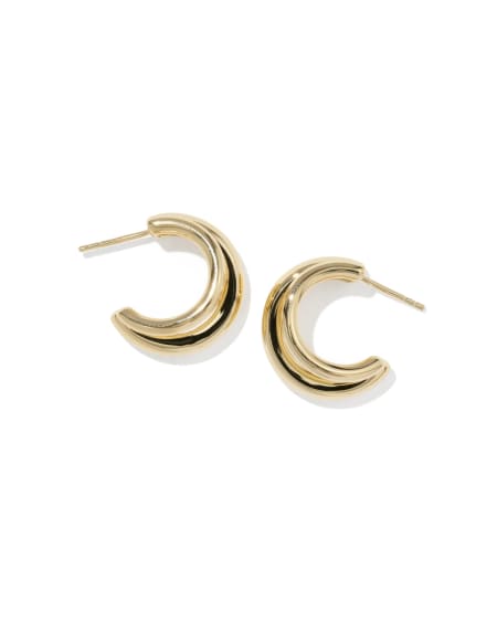 Meg 18k Gold Vermeil Double Huggie Earrings
