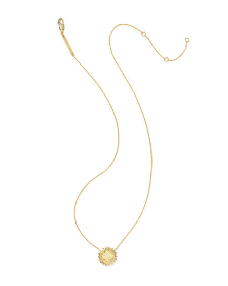 Dira Sun 18k Gold Vermeil Metal Short Pendant Necklace
