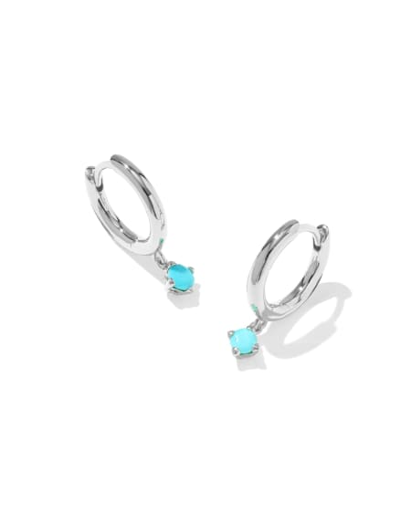 Maisie Sterling Silver December Huggie Earrings