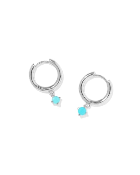 Maisie Sterling Silver December Huggie Earrings