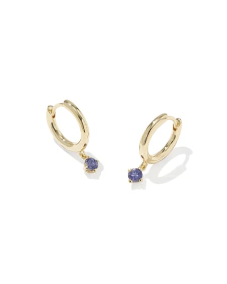 Maisie 18k Gold Vermeil September Huggie Earrings