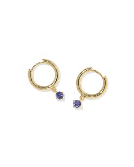 Maisie 18k Gold Vermeil September Huggie Earrings