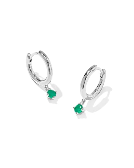 Maisie Sterling Silver May Huggie Earrings
