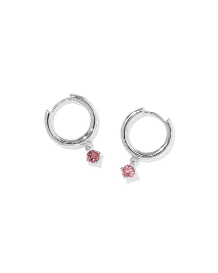 Maisie Sterling Silver October Huggie Earrings
