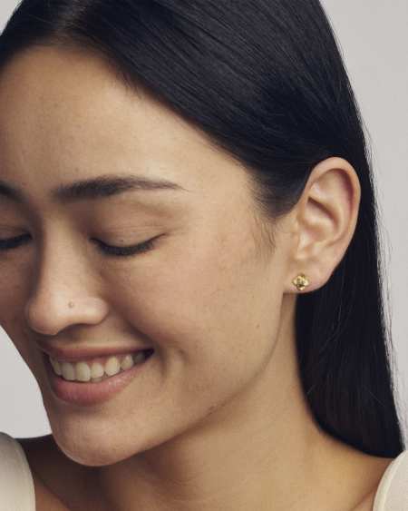 Dira Sunray 18k Gold Vermeil Stud Earrings