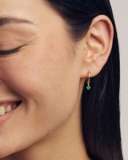 Maisie 18k Gold Vermeil May Huggie Earrings