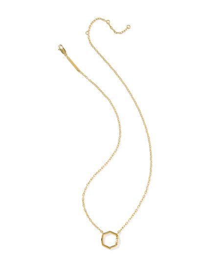Davie 18k Gold Vermeil Enamel Pendant Necklace