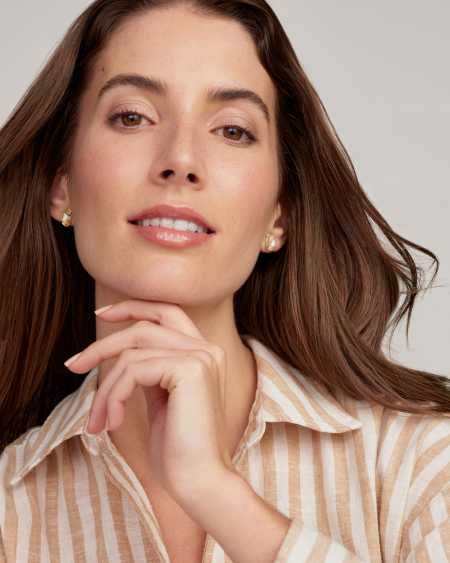 Grayson Gold Stone Stud Earrings