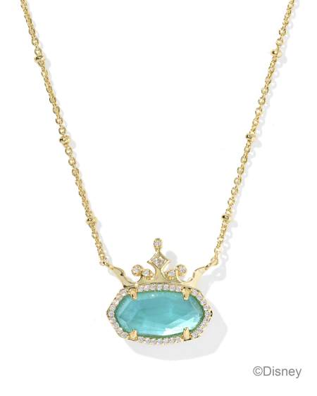 Disney | Kendra Scott Elisa Princess Gold Short Pendant Necklace