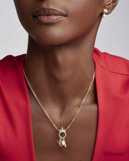 Disney | Kendra Scott Princess Gold Charm Pendant Necklace