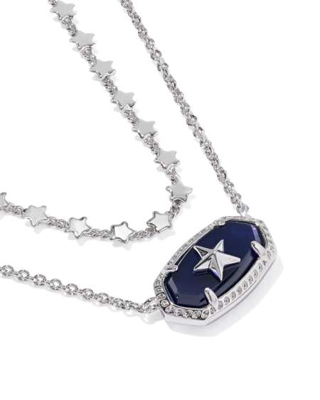 Elisa Silver Dallas Multi Strand Necklace