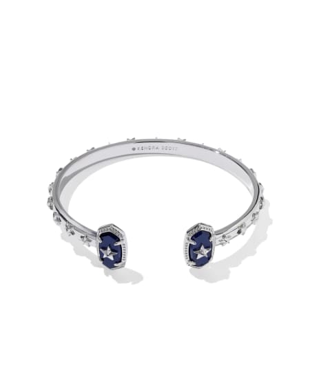 Elton Silver Star Cuff Bracelet