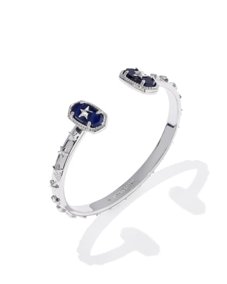 Elton Silver Star Cuff Bracelet
