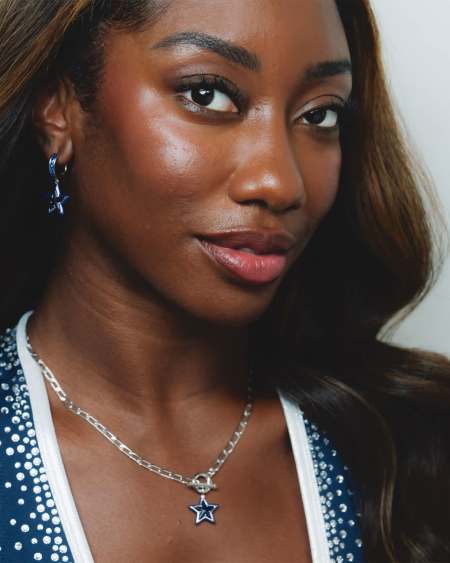 Cassidy Silver Enamel Link and Chain Necklace
