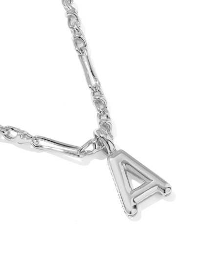 Bubble Letter Short Pendant Necklace