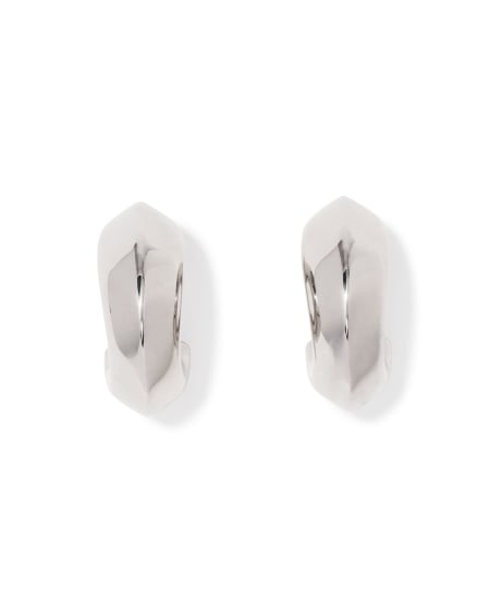 Embry Silver Hoop Earrings